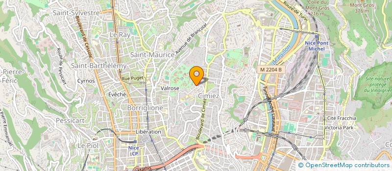 localisation de l'entreprise SCI MATHIBA à NICE