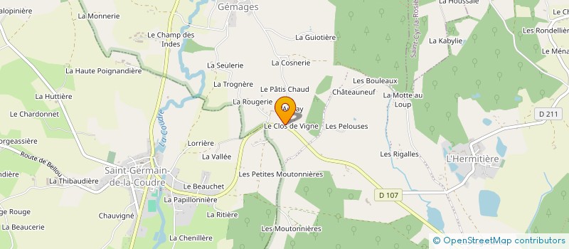 localisation de l'entreprise SCI MATHIDE à BELLOU-LE-TRICHARD