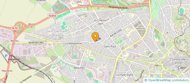 localisation de l'entreprise SCI MATHIEU à CAEN