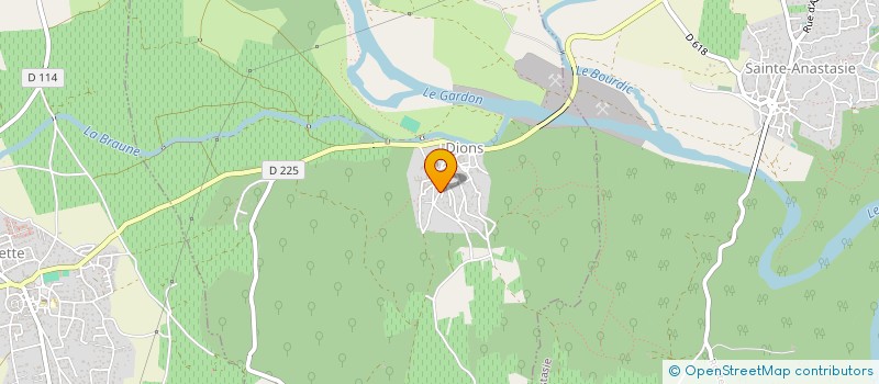 localisation de l'entreprise SCI MATHIEU  DIONS