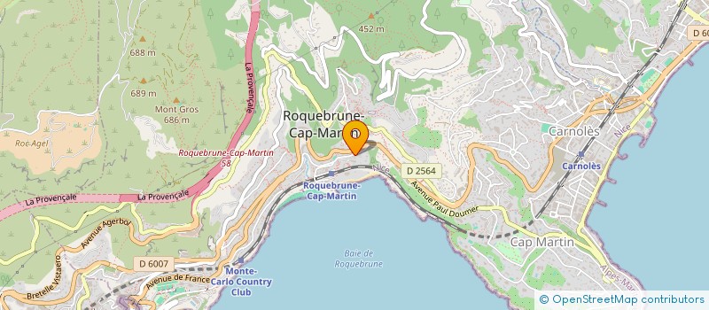 localisation de l'entreprise SCI MATHIEU à ROQUEBRUNE-CAP-MARTIN