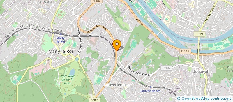 localisation de l'entreprise SCI MATHIEU  LOUVECIENNES