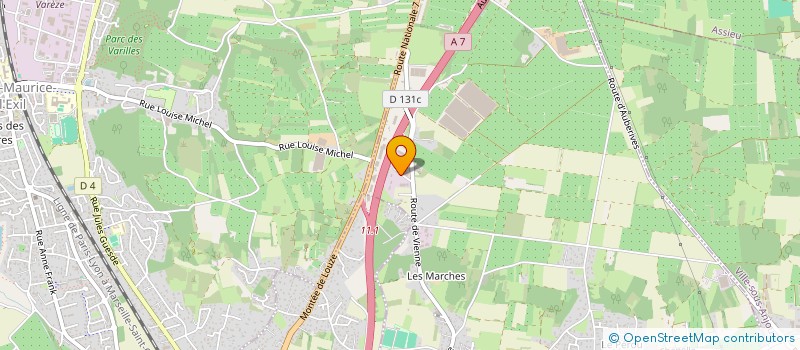 localisation de l'entreprise SCI MATHIEU  ROUSSILLON