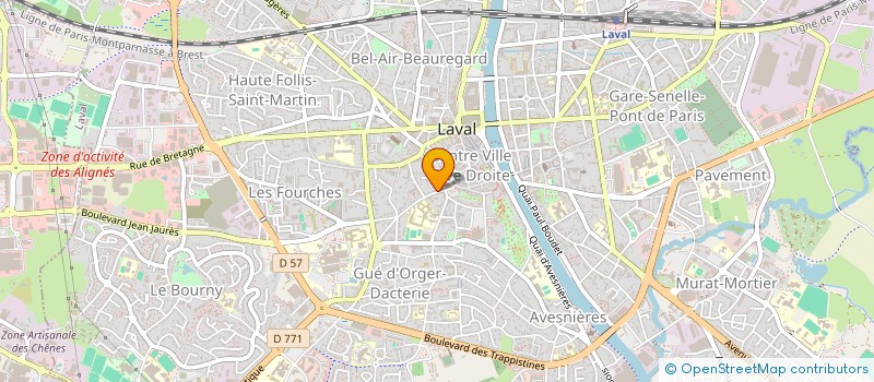 localisation de l'entreprise SCI MATHIEU 58 à LAVAL