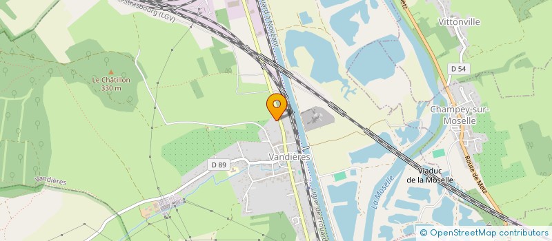 localisation de l'entreprise SCI MATHIEU  VANDIERES