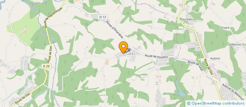 localisation de l'entreprise SCI MATHIEU  GAAS