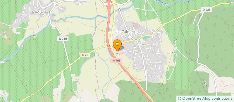 localisation de l'entreprise SCI MATHIEU AMANDINE  LA CALMETTE