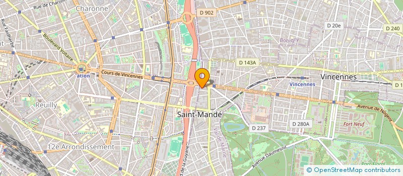 localisation de l'entreprise SCI MATHIEU BRESSAN à SAINT-MANDE