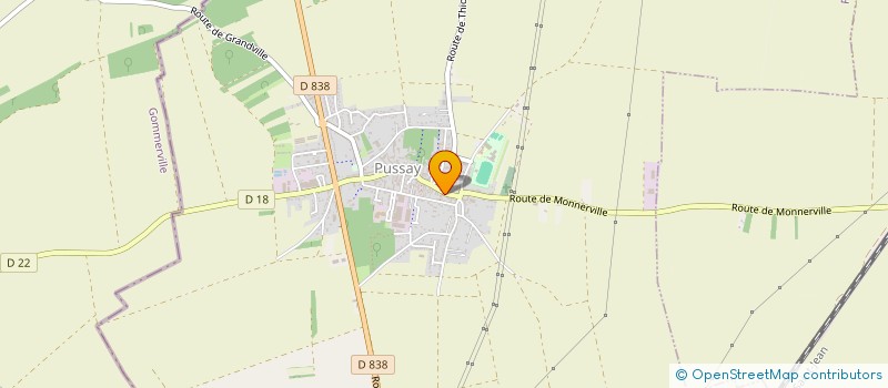 localisation de l'entreprise SCI MATHIEU DORIAN  PUSSAY