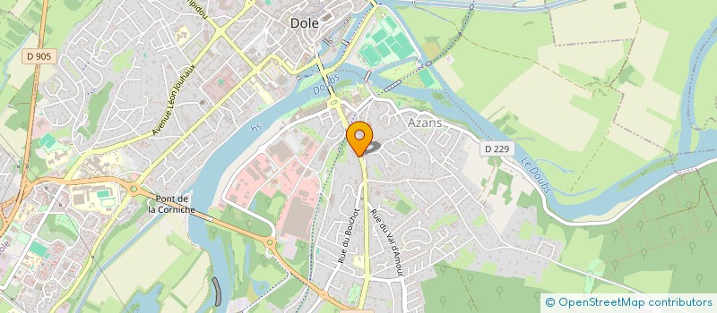 localisation de l'entreprise SCI MATHIEU IMMOBILIER à DOLE