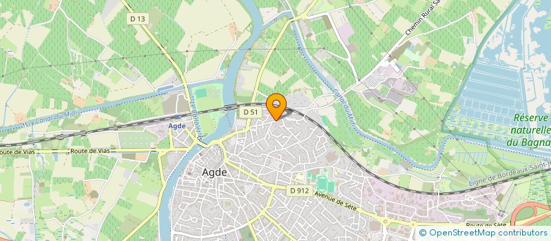 localisation de l'entreprise SCI MATHILDA  AGDE