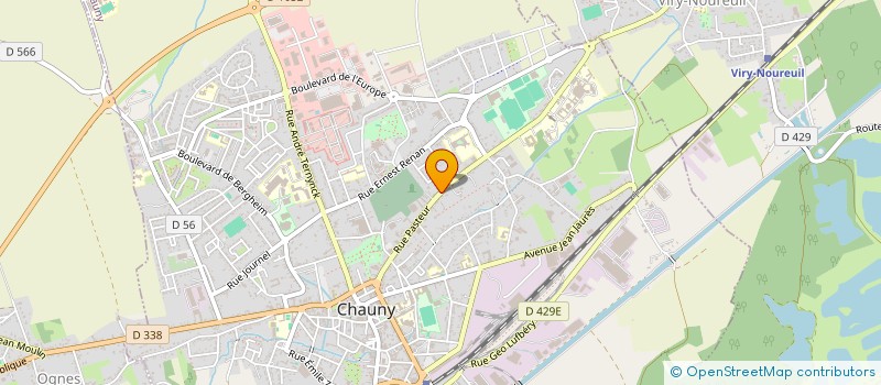 localisation de l'entreprise SCI MATHILDE  CHAUNY