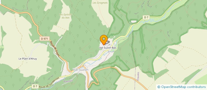 localisation de l'entreprise SCI MATHILDE  VAL-SUZON