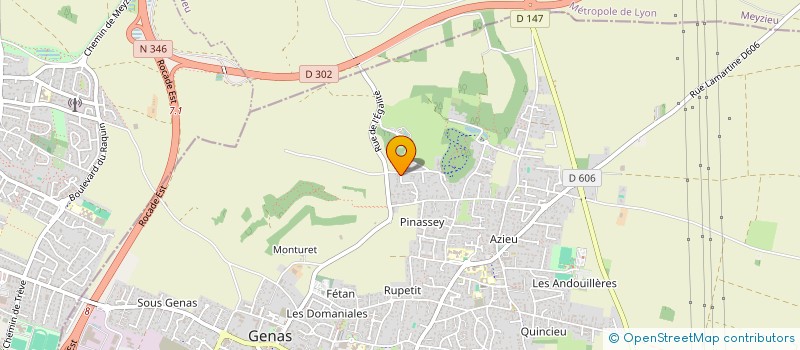 localisation de l'entreprise SCI MATHILDE  GENAS