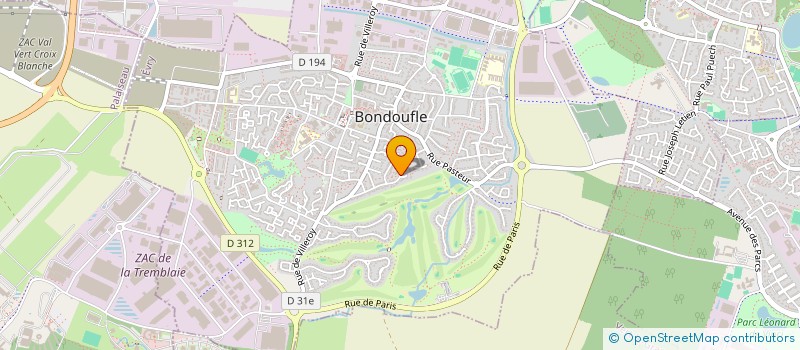 localisation de l'entreprise SCI MATHILDE DU GOLF à BONDOUFLE