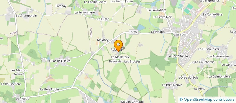 localisation de l'entreprise SCI MATHILO  CASSON