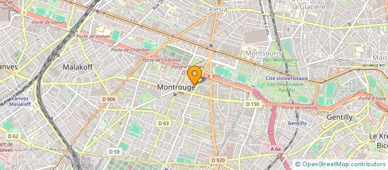 localisation de l'entreprise SCI MATHIMMO  MONTROUGE