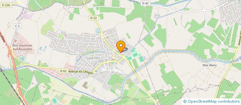 localisation de l'entreprise SCI MATHINE  SALEILLES