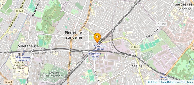 localisation de l'entreprise SCI MATHIS à PIERREFITTE-SUR-SEINE
