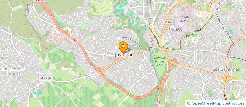 localisation de l'entreprise SCI MATHIS  JUVIGNAC