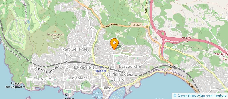 localisation de l'entreprise SCI MATHIS à BANDOL
