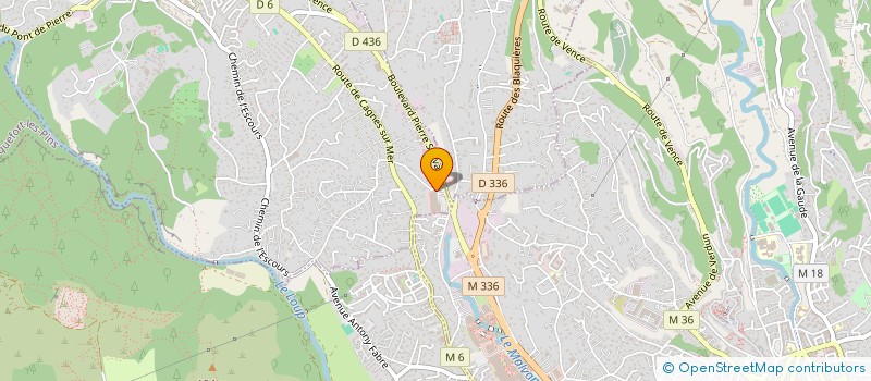 localisation de l'entreprise SCI MATHIS  LA COLLE-SUR-LOUP