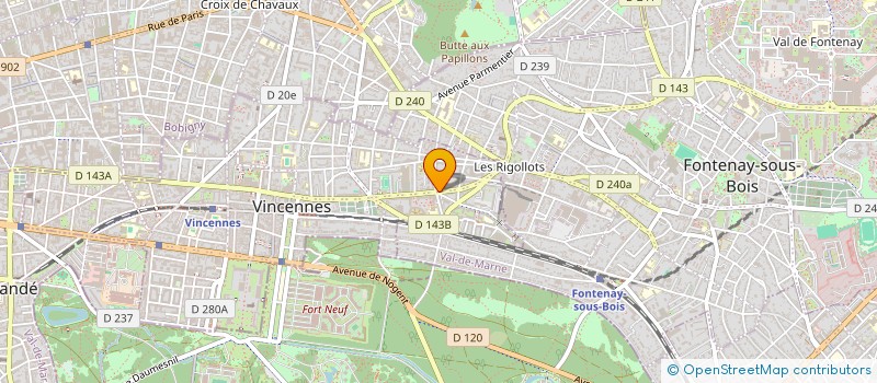 localisation de l'entreprise SCI MATHIS à VINCENNES
