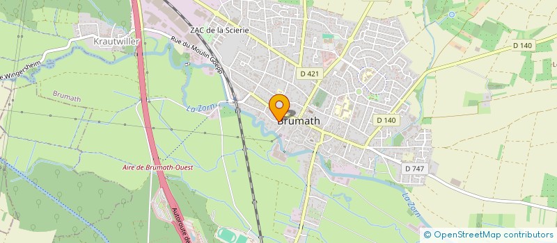 localisation de l'entreprise SCI MATHIS IB  BRUMATH