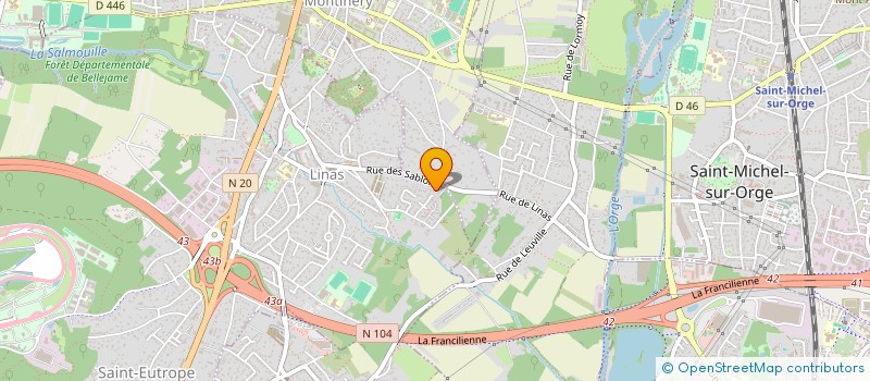 localisation de l'entreprise SCI MATHIVAL à LINAS