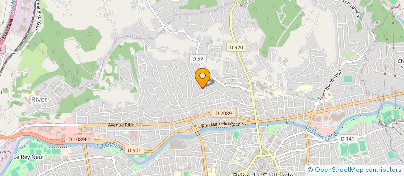 localisation de l'entreprise SCI MATHLULU ET MIMITITI  BRIVE-LA-GAILLARDE