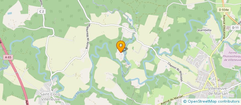 localisation de l'entreprise SCI MATHON  SAINT-CRICQ-VILLENEUVE