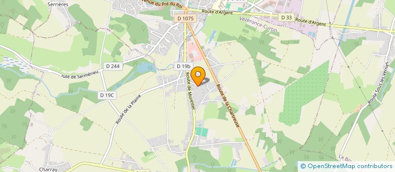 localisation de l'entreprise SCI MATHON & FILLES  VEZERONCE-CURTIN