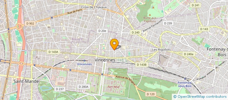 localisation de l'entreprise SCI MATHUSALEM à VINCENNES