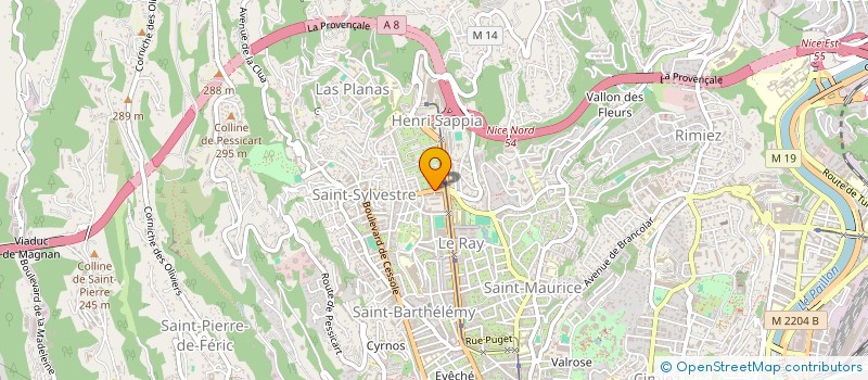 localisation de l'entreprise SCI MATHY  NICE