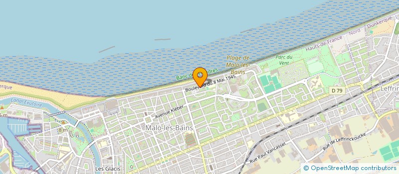 localisation de l'entreprise SCI MATHYS à DUNKERQUE