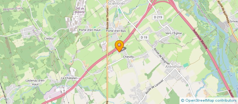 localisation de l'entreprise SCI MATHYS AND CO  ARENTHON