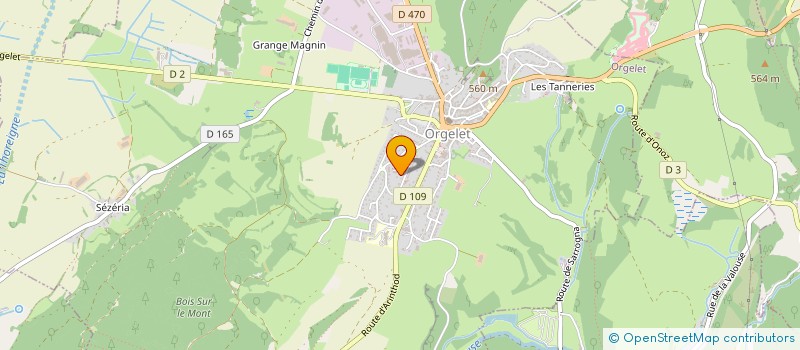 localisation de l'entreprise SCI MATI à ORGELET