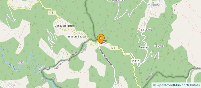 localisation de l'entreprise SCI MATI  MALBOSC