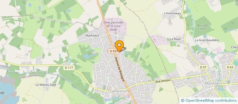 localisation de l'entreprise SCI MATI  GENESTON