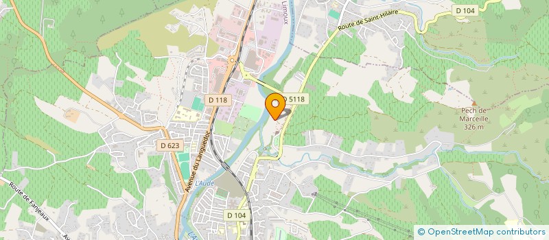 localisation de l'entreprise SCI MATI GONZALES FRERES  LIMOUX