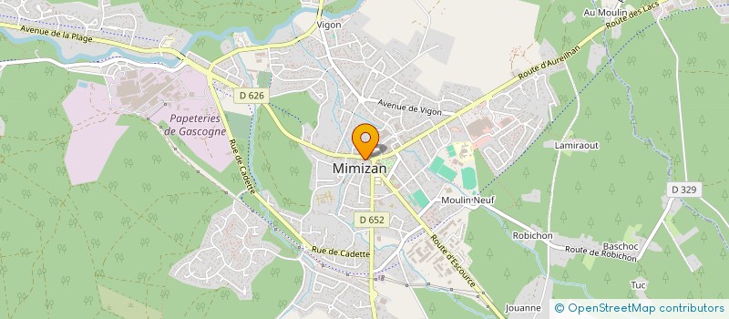 localisation de l'entreprise SCI MATIBE  MIMIZAN