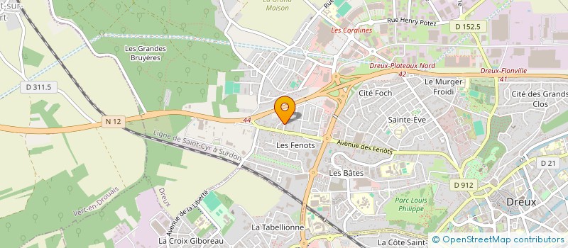 localisation de l'entreprise SCI MATICE à DREUX
