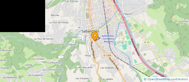 localisation de l'entreprise SCI MATICE à SALLANCHES