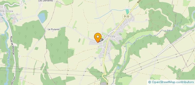 localisation de l'entreprise SCI MATIFY  PIZAY