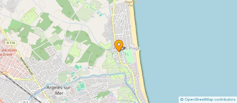 localisation de l'entreprise SCI MATIGNON à ARGELES-SUR-MER