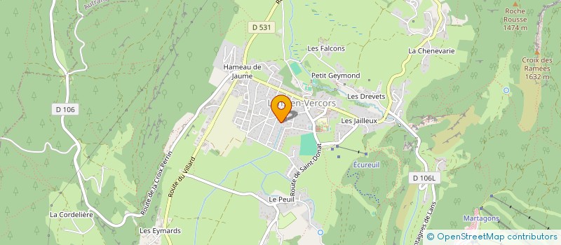 localisation de l'entreprise SCI MATIRA  LANS-EN-VERCORS