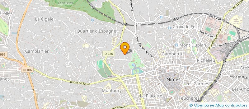 localisation de l'entreprise SCI MATIS  NIMES