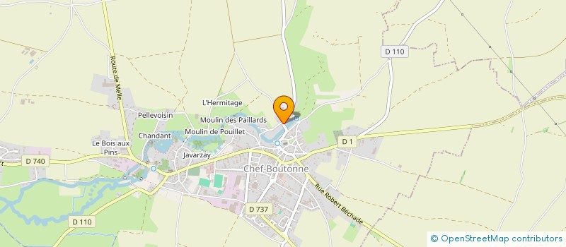 localisation de l'entreprise SCI MATIS  CHEF-BOUTONNE