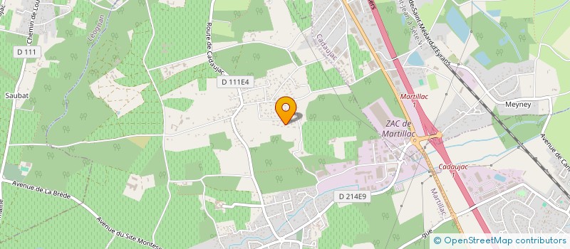 localisation de l'entreprise SCI MATISA  MARTILLAC