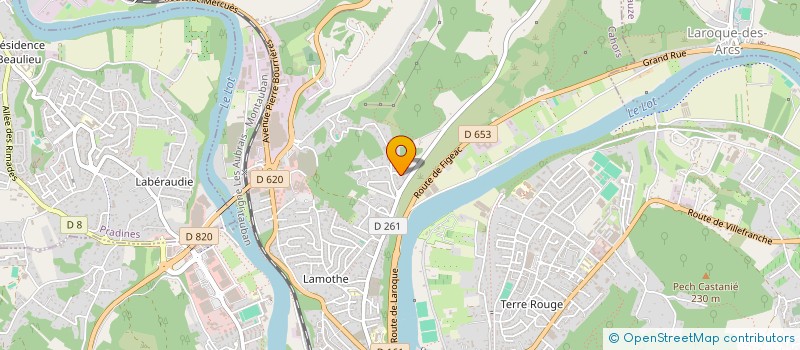localisation de l'entreprise SCI MATISSE à CAHORS